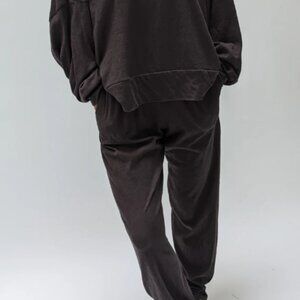 Na Nin Freddie Cotton Jersey Jogger | Faded Black | Large
